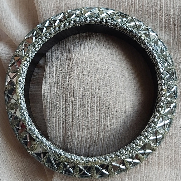 Mirror Statement Bangle - Picture 3 of 4